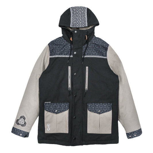 Isomatrix Black Sherpa Parka Jacket