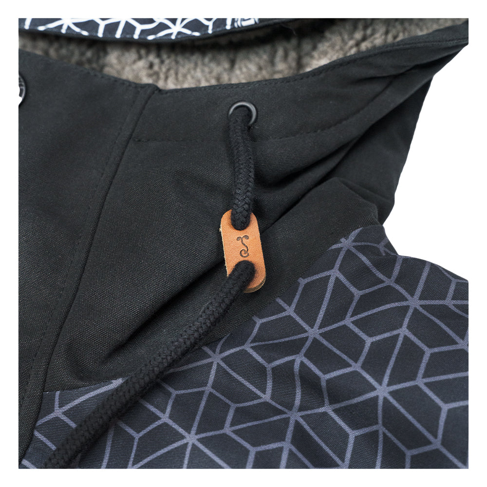 Isomatrix Black Sherpa Parka Jacket