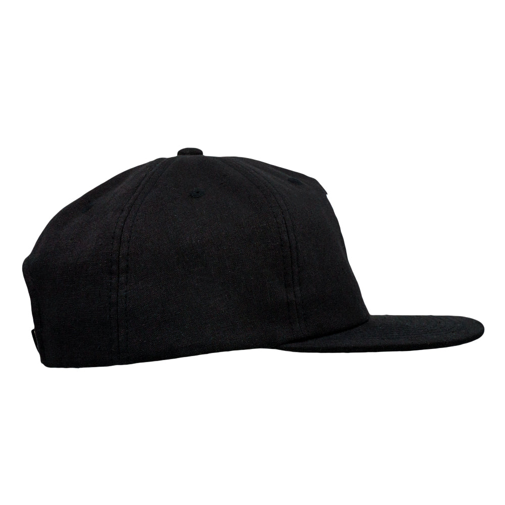 Skeleton Peace Sign Black Unstructured Snapback Hat