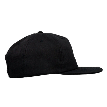 Skeleton Peace Sign Black Unstructured Snapback Hat