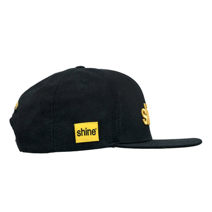 Shine Black Gold Snapback Hat