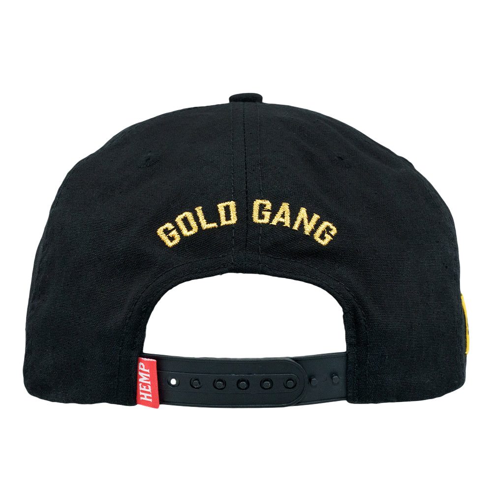 Shine Black Gold Snapback Hat