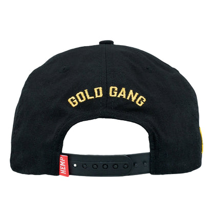 Shine Black Gold Snapback Hat