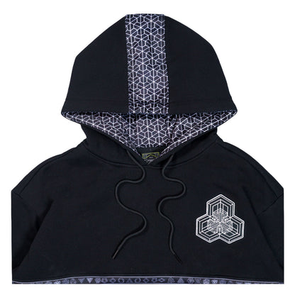 Isomatrix Black Gray Tall Pullover Hoodie