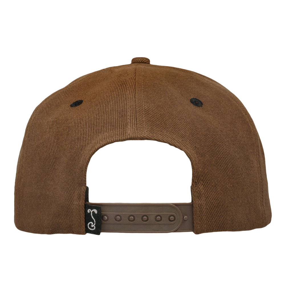 Foraged Pigment Art Raccoon Band Brown Snapback Hat