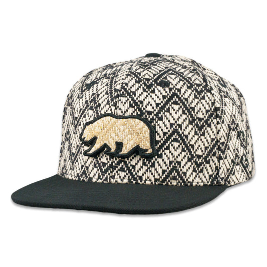 Removable Bear Cub Woven Snapback Hat