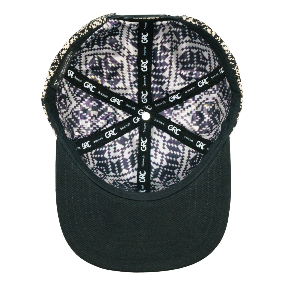 Removable Bear Cub Woven Snapback Hat
