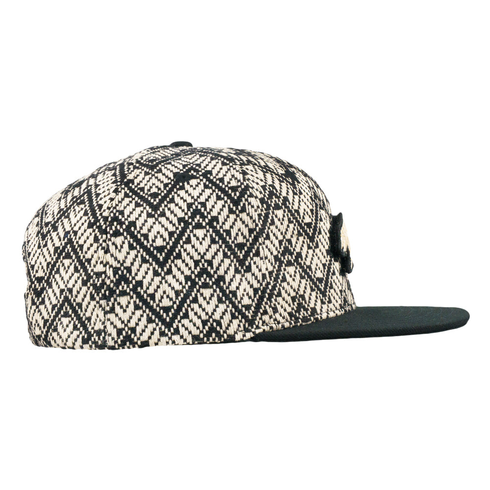 Removable Bear Cub Woven Snapback Hat