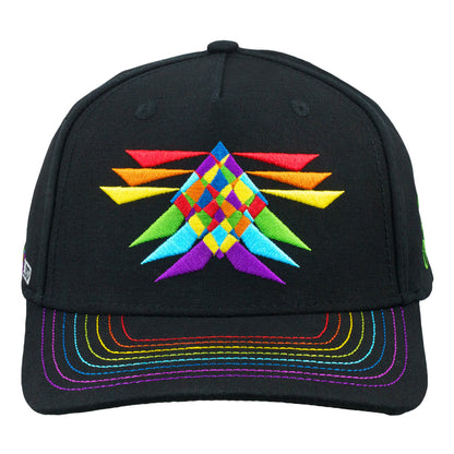Saxton ROYGBIV Black 501 Snapback Hat