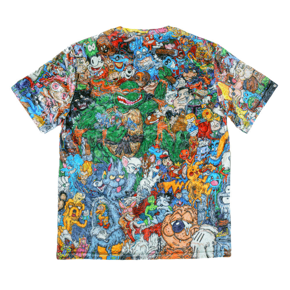 Vincent Gordon Cartoon Gumbo Crushed Velour T Shirt