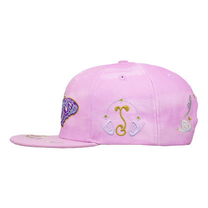 Mugwort Moon Moth Purple Dye Snapback Hat
