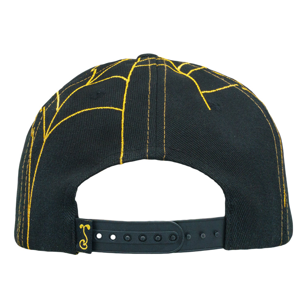 Psychedelic Bunny Gold Snapback Hat