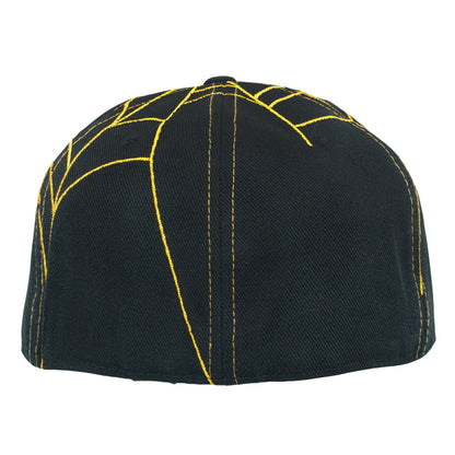 Psychedelic Bunny Gold Fitted Hat