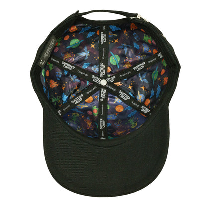 Summer Camp Fire Black Dad Hat