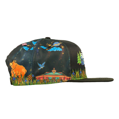 Summer Camp Black Snapback Hat