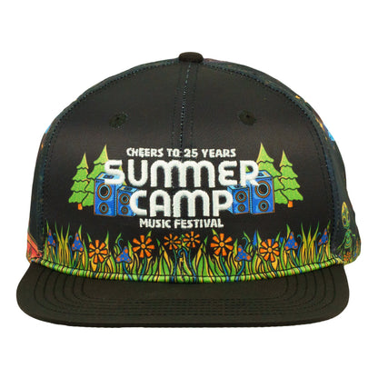 Summer Camp Black Snapback Hat