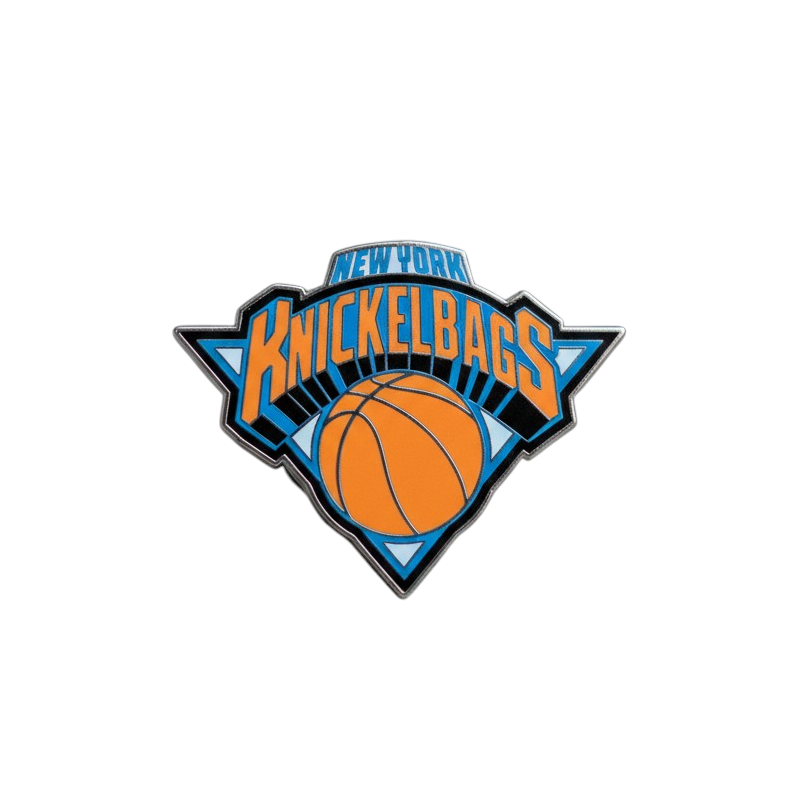 New York Knickelbags Orange Pin