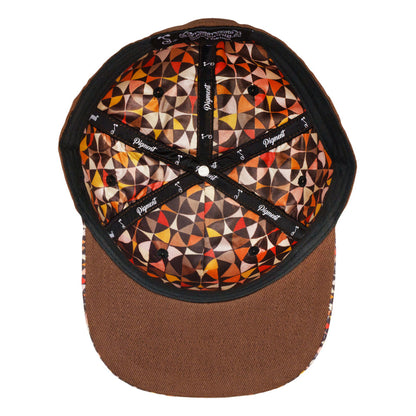 Foraged Pigment Art Raccoon Band Brown Fitted Hat