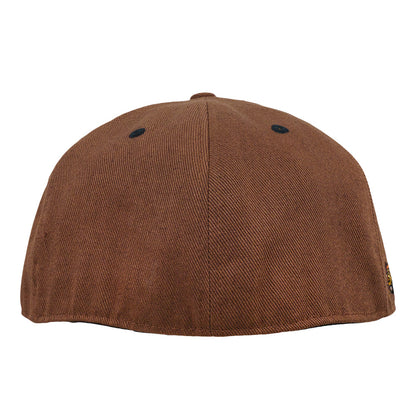 Foraged Pigment Art Raccoon Band Brown Fitted Hat