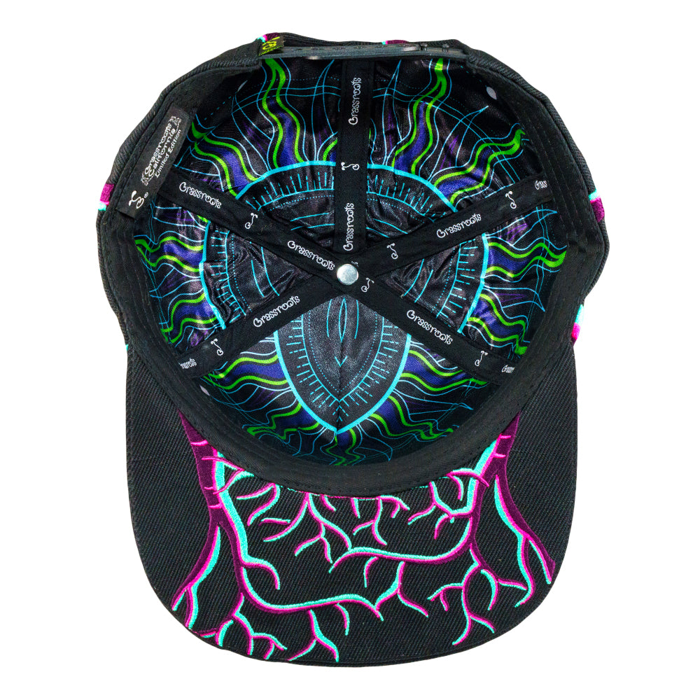 Night Forest Black Snapback Hat