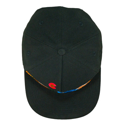 Blue Geo Bear Black 501 Snapback Hat