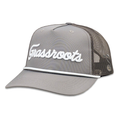 Golfroots Script Gray Mesh 501 Snapback Hat