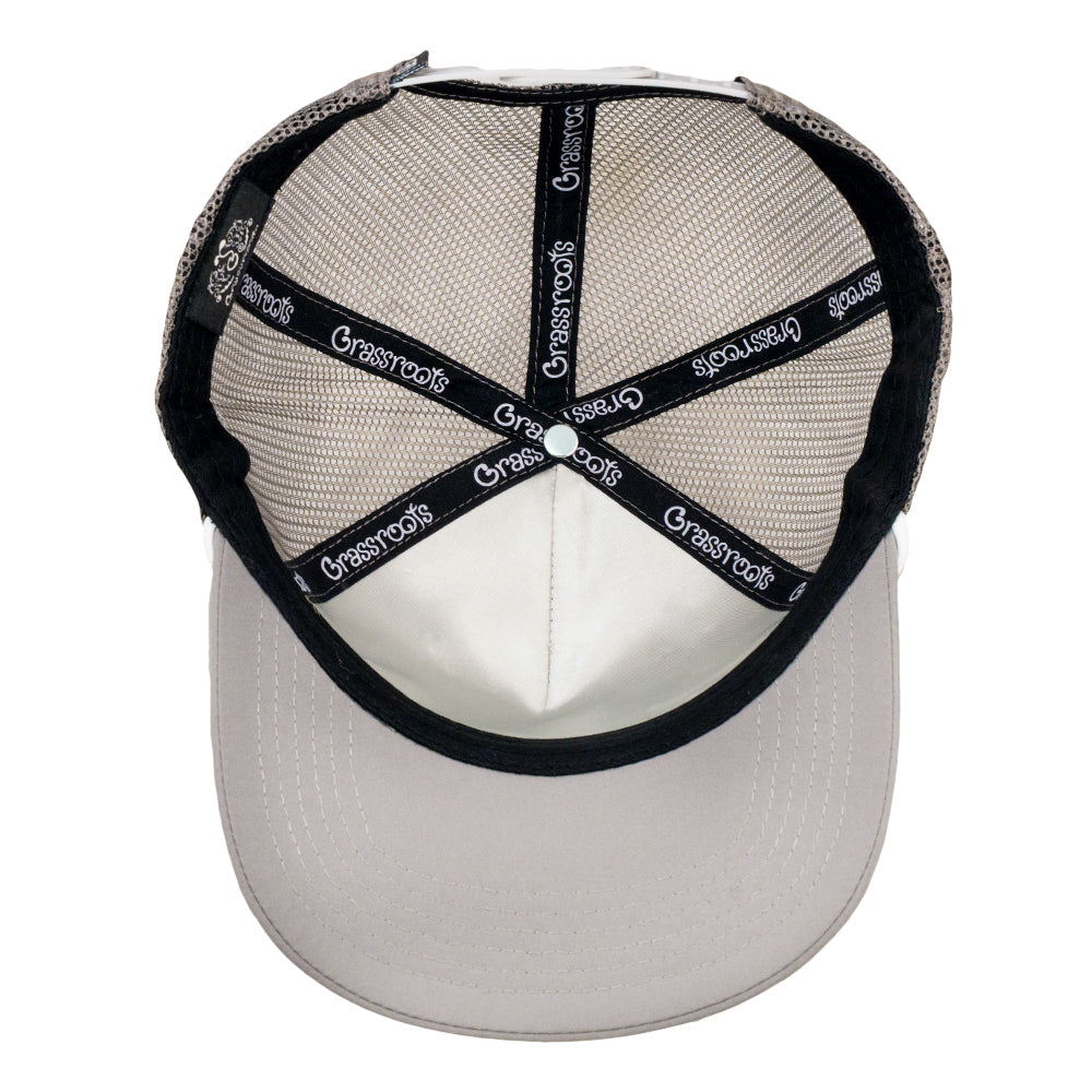 Golfroots Script Gray Mesh 501 Snapback Hat