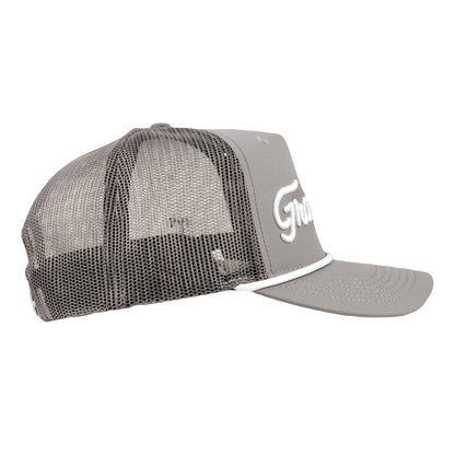 Golfroots Script Gray Mesh 501 Snapback Hat