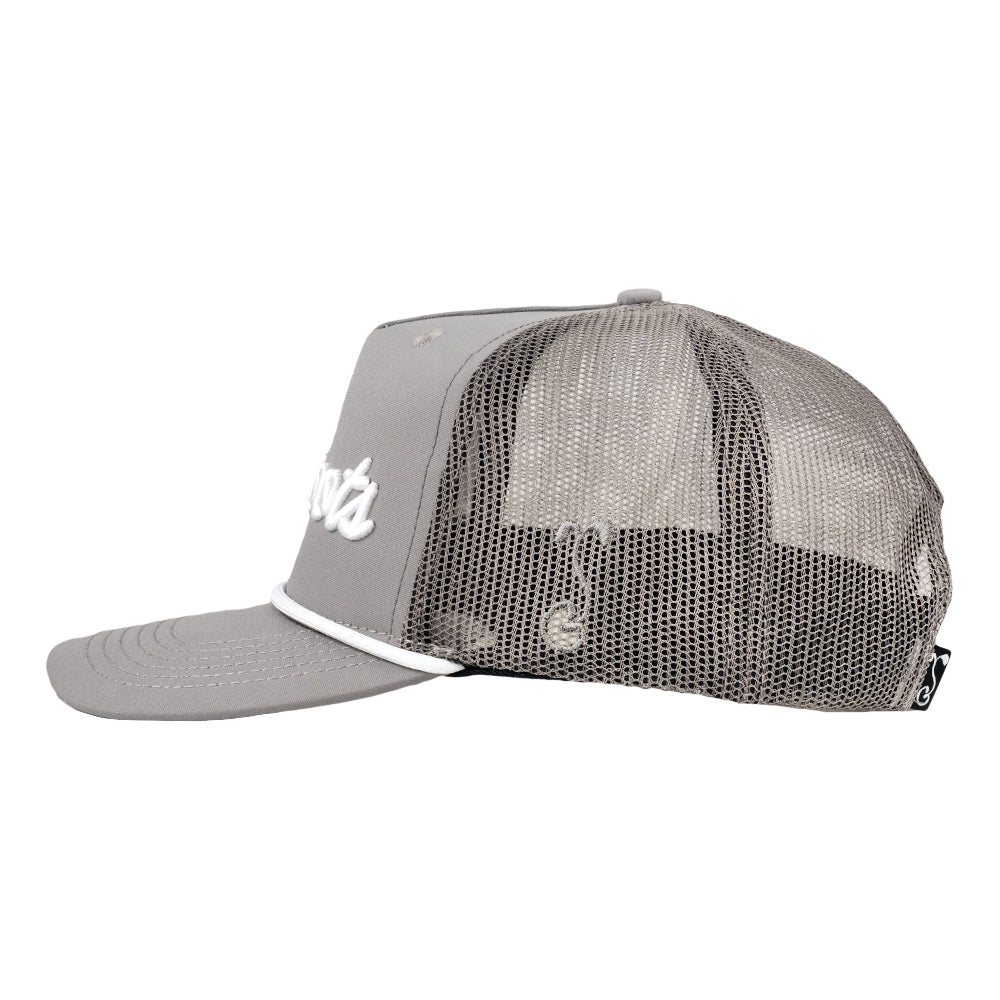 Golfroots Script Gray Mesh 501 Snapback Hat