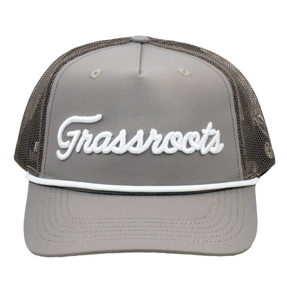 Golfroots Script Gray Mesh 501 Snapback Hat
