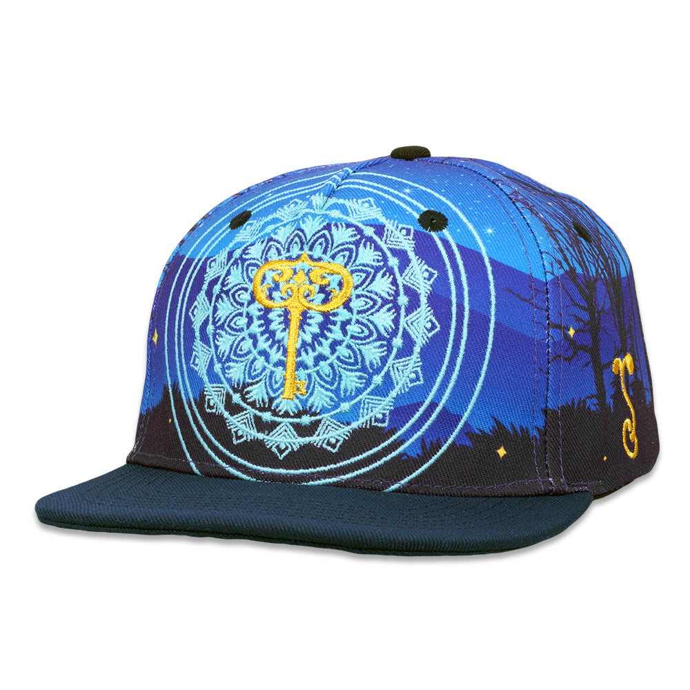 Key to the Forest Navy Blue Snapback Hat