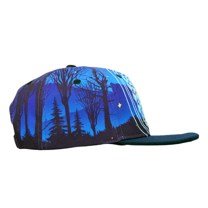 Key to the Forest Navy Blue Snapback Hat