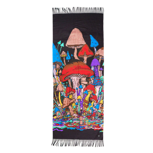 Vincent Gordon Melty Mushrooms Reversible Pashmina