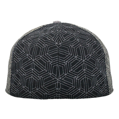 Isomatrix Black Gray Fitted Hat