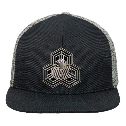 Isomatrix Black Gray Fitted Hat