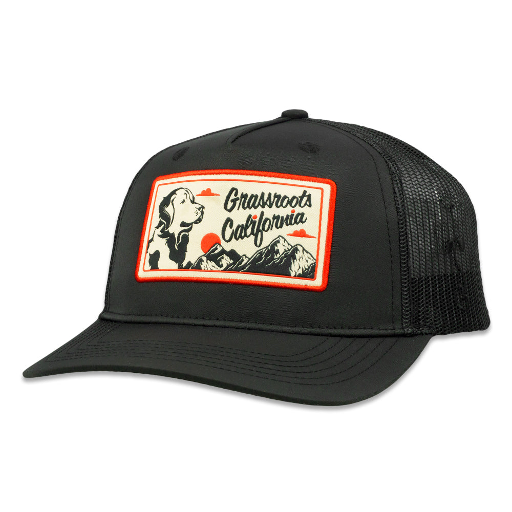 Grasswoofs Retriever Black Mesh 501 Snapback Hat