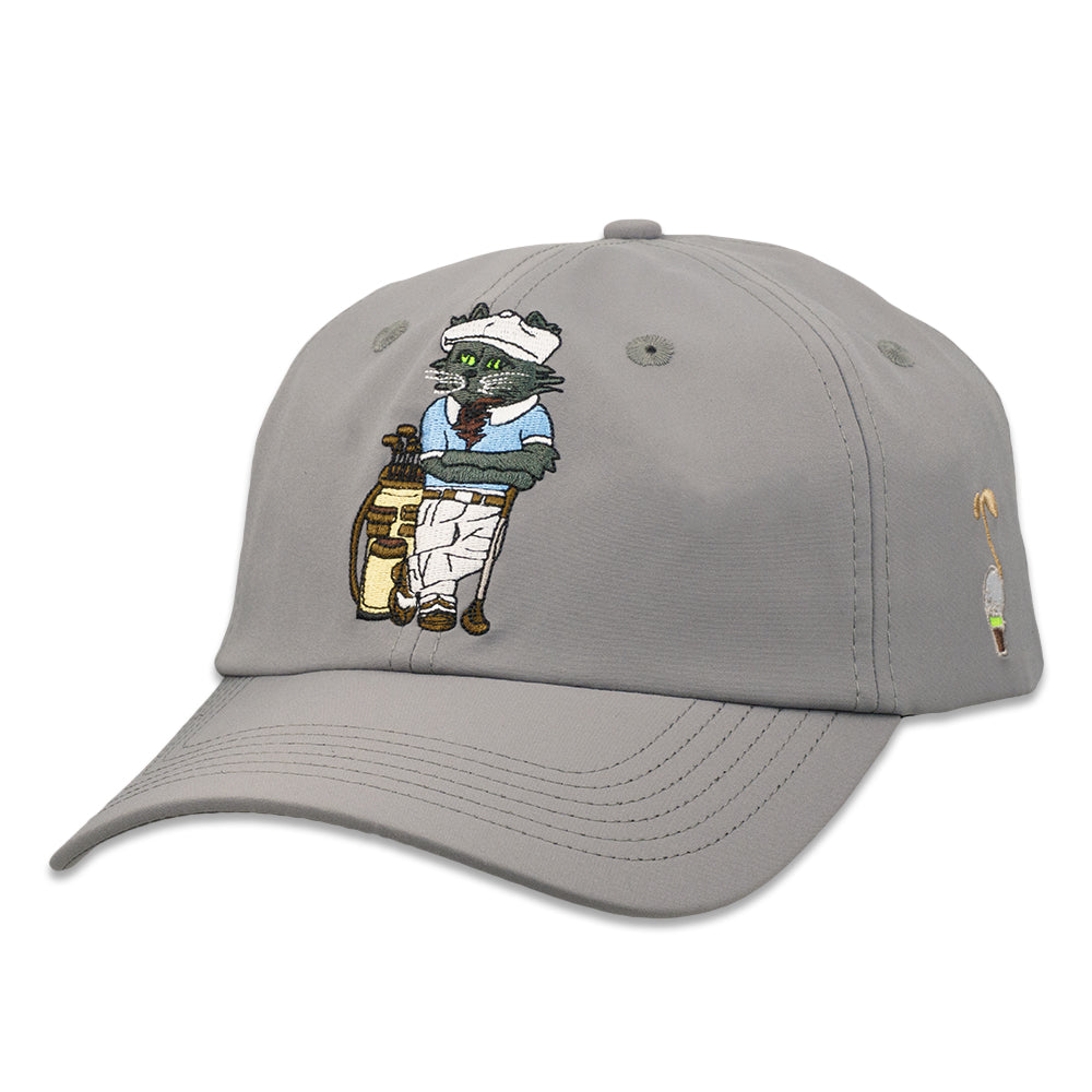 Leisure Cat Lynx Golf Gray Dad Hat