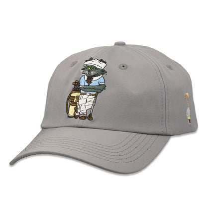 Leisure Cat Lynx Golf Gray Dad Hat