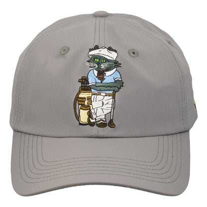 Leisure Cat Lynx Golf Gray Dad Hat