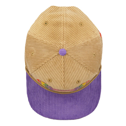 Introspective Projections Chakra Flower Tan Corduroy Snapback Hat