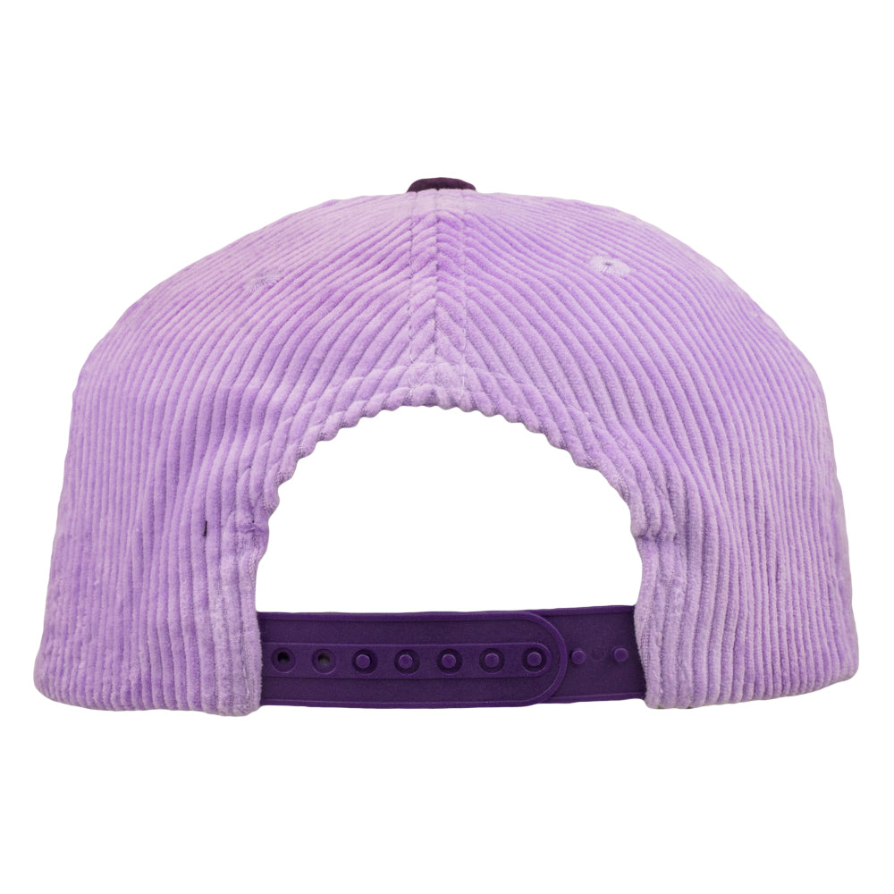 Introspective Projections Chakra Flower Purple Corduroy Unstructured Snapback Hat