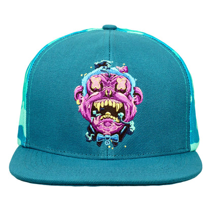 Tarbox Zombie Ape Teal Snapback Hat