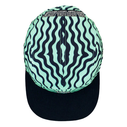Stylust Cat Teal 5 Panel Snapback Hat