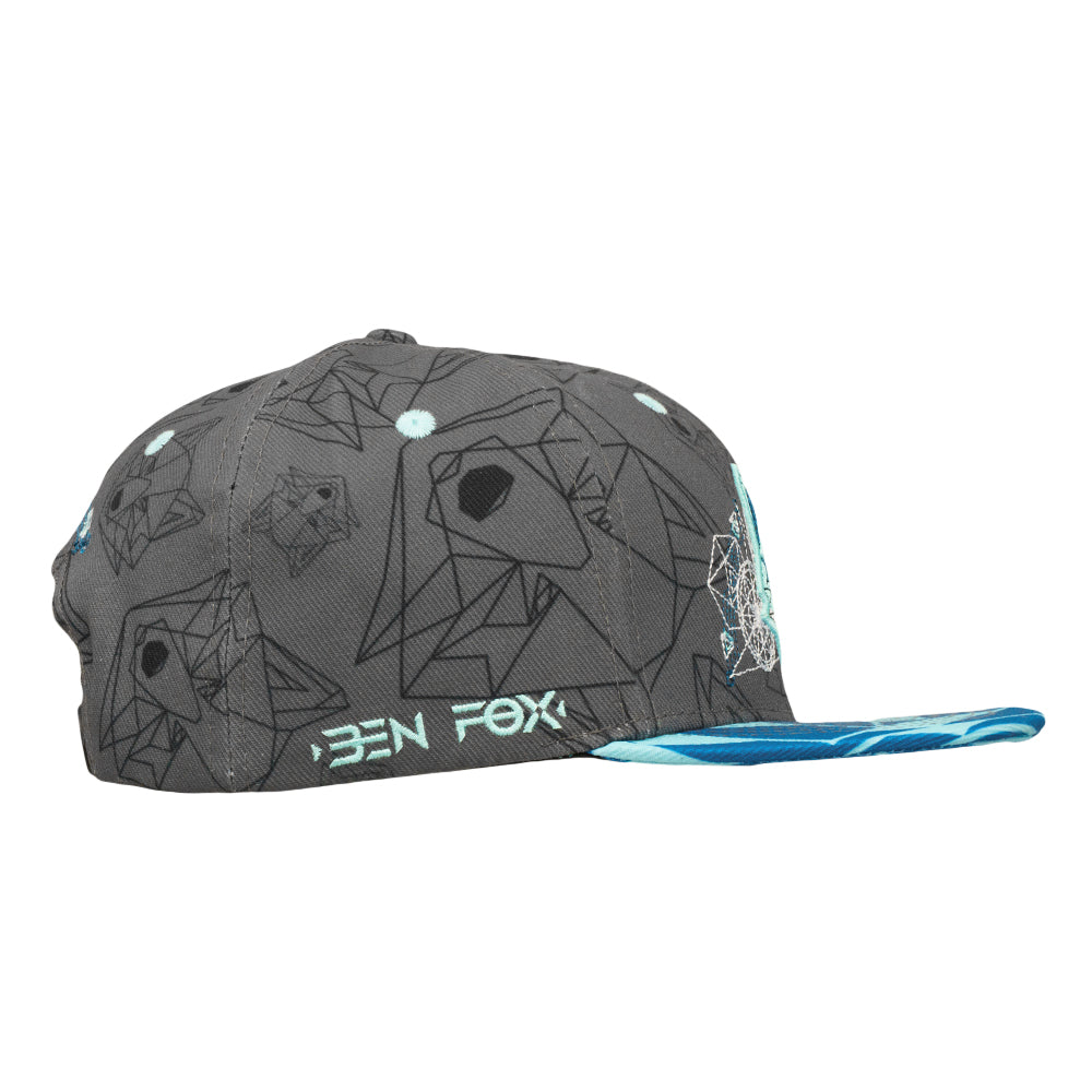 Ben Fox Ice Fox Gray Snapback Hat