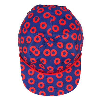 Donut Pattern Navy Unstructured Zipperback Hat