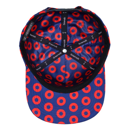 Donut Pattern Navy 501 Snapback Hat
