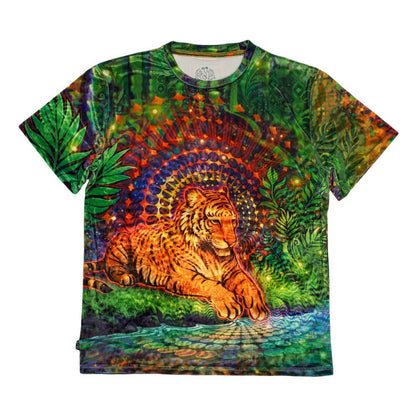 Simon Haiduk Tiger Glowm Crushed Velour T Shirt