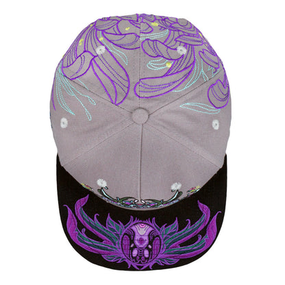 Rose One Lunar Moth Gray Snapback Hat