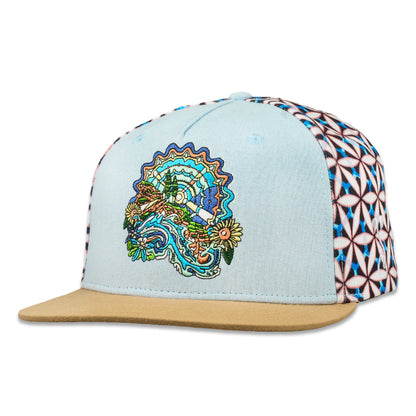 Morgan Mandala Sunshine Daydream Light Blue Snapback