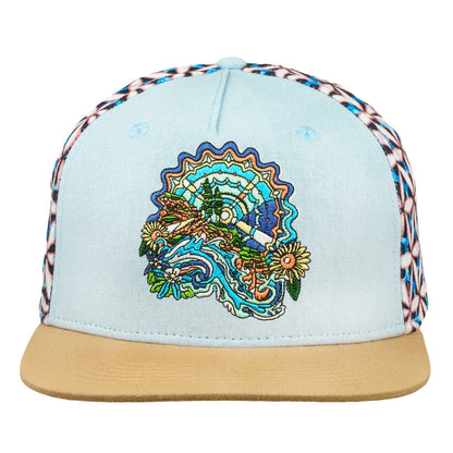Morgan Mandala Sunshine Daydream Light Blue Snapback